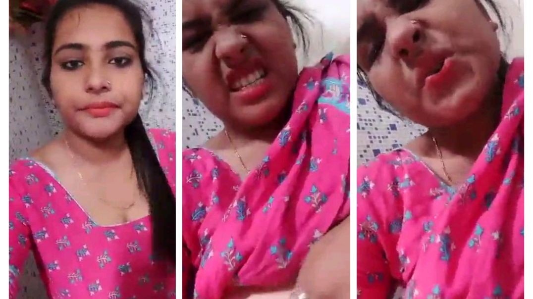 Desi girl pressing boobs and masturbation pussy